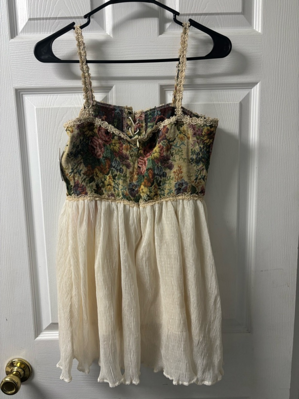 Cider Secret Garden Corset Mini Dress Floral Cream Size XS NEW - Picture 4 of 8
